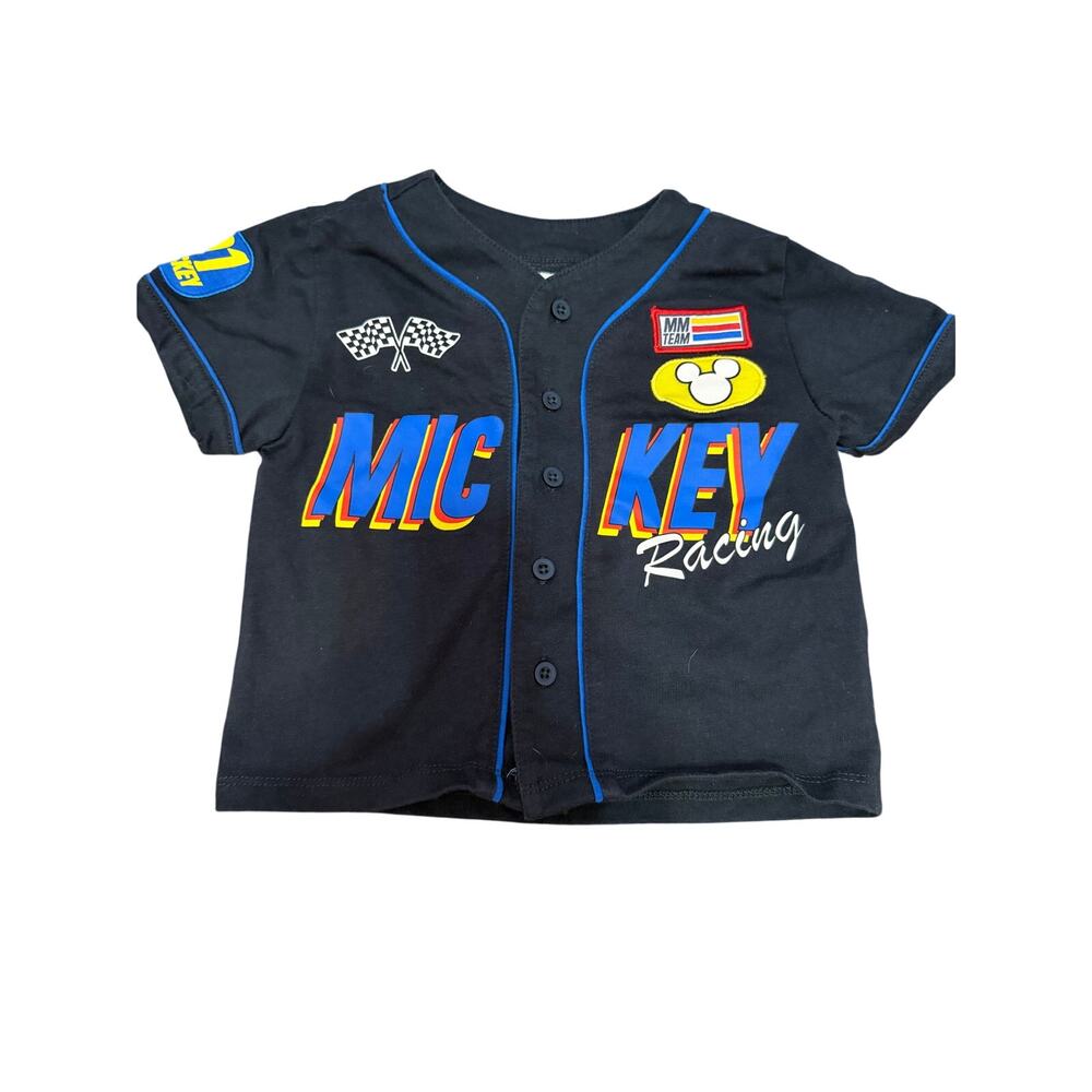 Disney Junior Mickey Mouse Racing Button-Up Jersey Shirt - Toddler 18M